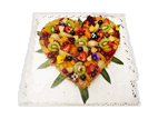 Obst-Torte Herz