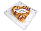 Obst-Herz-Geburtstags-Torte